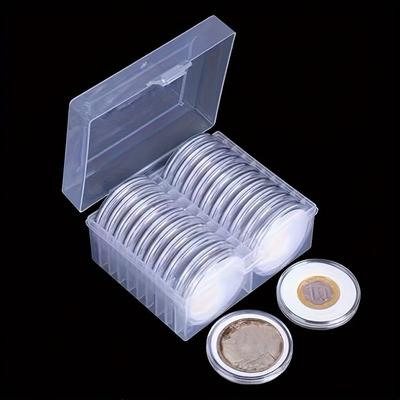 TEMU 20- And , 46mm Round Plastic Display And Storage Box For 16/20/25/27/30/38/46mm , 's Organizer