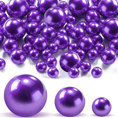 TEMU 640pcs Beads For Centerpieces Vases, No Hole Makeup Beads Mixed 6/10/16mm Sizes, Decoration For Vase Fillers Party Wedding Christmas Image