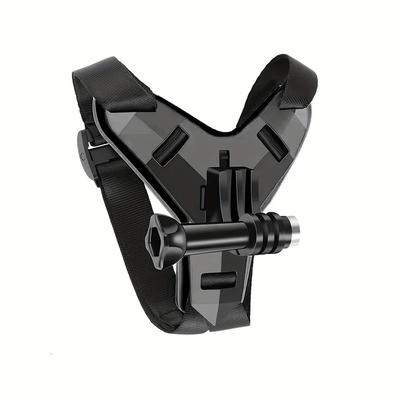 TEMU Motorcycle Helmet Chin Strap Mount Front Chin Bar Bracket, Abs Material, Non-waterproof, For Hero 11 10 6 5 4 3 Sports Camera Image