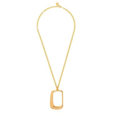 Le Collier Ovalo Brass Pendant Necklace - Yellow - Jacquemus Necklaces