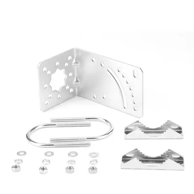 Stainless Steel Mount Bracket L Mounting Bracket for LPDA Yagi Outdoor Antenna with U-Bolt, Mounting
