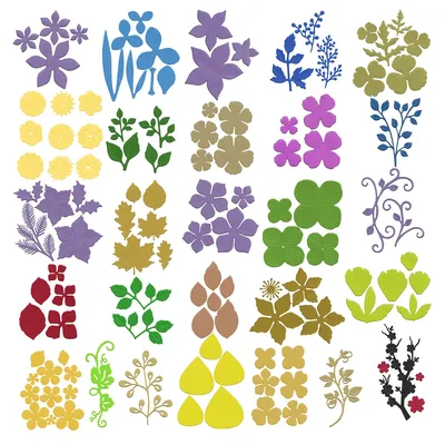 Metal Cutting Dies For Four Seasons DIY Clipbook Photo Album 3D Greeting Card Decorative Flowers