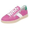 Plateausneaker REMONTE "Elisabeth Hurley-Collection", Damen, Gr. 40, fuchsia, weiß, grün, Leder, kontrastfarbene Details, sportlich, Schuhe Retrosneaker, Freizeitschuh, Halbschuh, Schnürschuh, zusätzlichem Reißverschluss