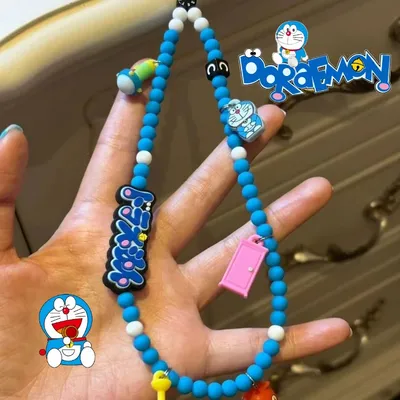 Doraemon Cell Phone Chain Pendant Lanyard Cartoon Anime Bag Keyring Portable Wrist Strap Camera