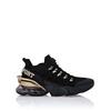 Sneaker PLEIN SPORT "Tiger Attack//Gen.x.04", Gr. 36, Normalschaft, 0216, schwarz, gold, Schuhe