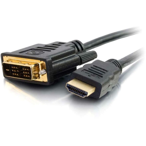 C2G 0.5M (1.6 Ft) Hdmi To Dvi Cable - Hdmi To Dvi-D Adapter Cable - 1080P - 1.64 Ft Dvi/hdmi Video Cable For Audio/video Device - First End: 1 X Dvi-D (Single-Link) Male Digital Video
