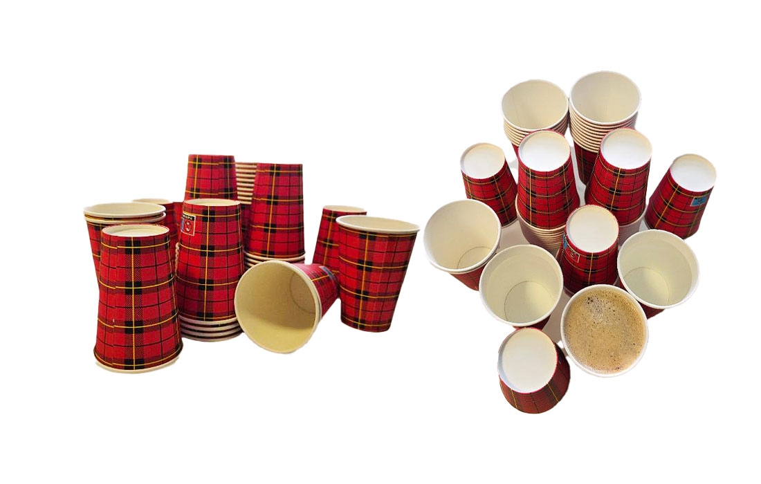 Lauroo Kaffeebecher – TO GO 180 ml, 7,5 oz Einweg Coffee to Go Becher (20 x 50) - 1000 Stk. Image