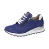 Keilsneaker WALDLÄUFER "HIROKO", Damen, Gr. 5 (38), blau (royalblau, weiß), Nubukleder, Textil, Nappaleder, sportlich, Schuhe Sneaker, Schnürschuh, Freizeitschuh, Halbschuh, Kontrastbesatz, Weite H