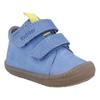 Lauflernschuh RICHTER "Maxi WMS: Mittel", Kinder, Gr. 25, blau (infinity), Nubukleder, casual, Schuhe, Klettschuh mit gepolstertem Einstieg, Größenschablone zum Download
