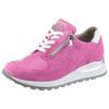 Keilsneaker WALDLÄUFER "HIROKO", Damen, Gr. 5,5 (38,5), lila (orchidee, weiß), Veloursleder, Textil, Nappaleder, sportlich, Schuhe Sneaker, Schnürschuh, Freizeitschuh, Halbschuh, Kontrastbesatz, Weite H