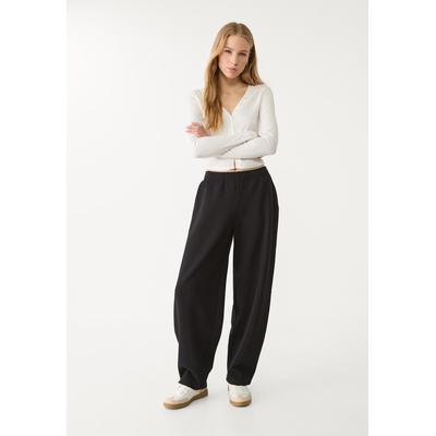 Stradivarius Balloon jogger trousers Black L