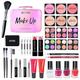 Professional Makeup Set, RoseFlower Premium Makeup Kit with Eyeshadow Palette Makeup Brush Lipstick Lip Gloss Eyeliner Mascara Blush Highlight, Makeup Gift Box for Women/Girls/Teenagers
