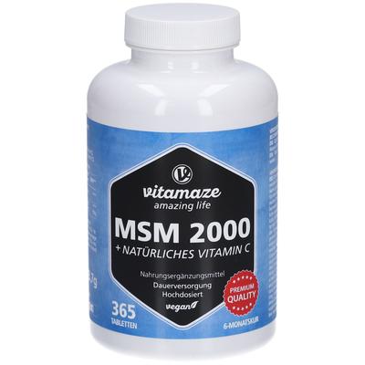 MSM 2000+Vitamin C Acerola Extrakt Tabletten 365 St Image