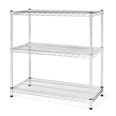 Chrome Wire Shelving with 3 Shelves - 12