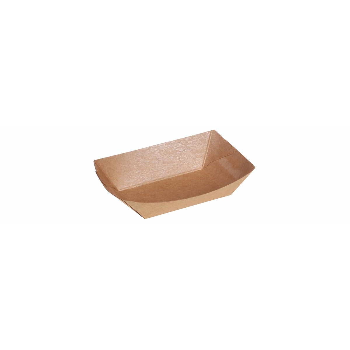 WISEFOOD 1000 Stück - Boot Kraft braun PLA - 120ml - 7,5 x 4,8 x 2,7cm Image