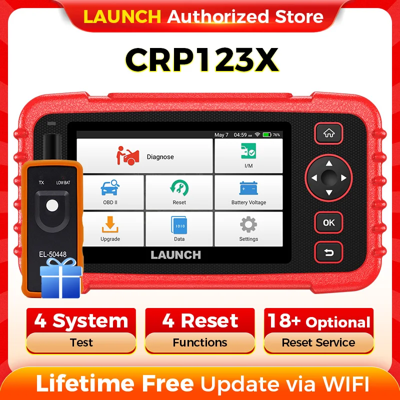 LAUNCH X431 CRP123X Auto OBD2 Diagnosewerkzeuge Obd2 Scanner Motor ABS Airbag SRS AT Codeleser Kostenloses Update Automotive Tools Image