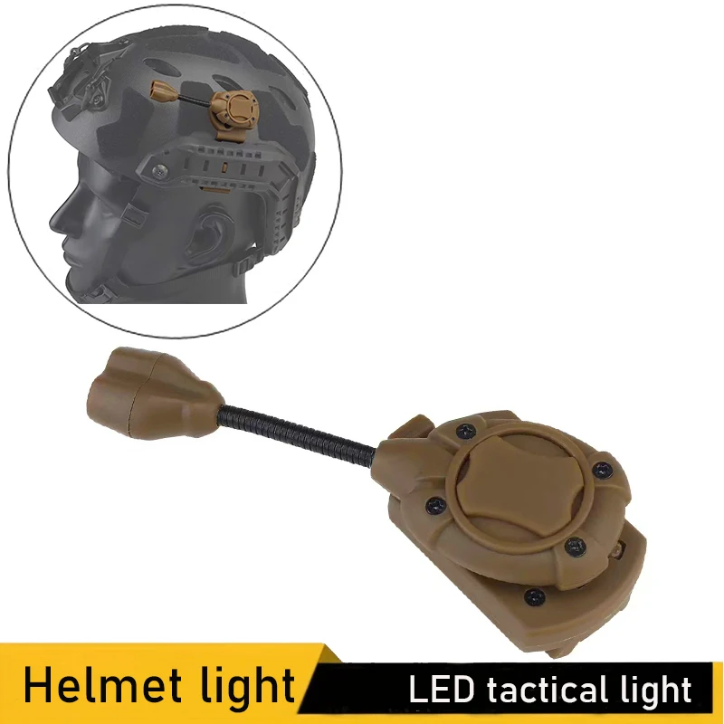 Jagdhelm-Beleuchtungssystem, Helmlicht, Infrarot-LED-Taschenlampe mit roten Punkten, Tec Mpls 3-LED-Jagdlicht Image