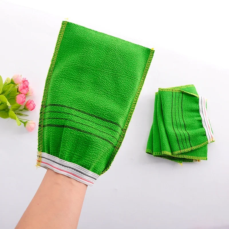 Koreanische asiatische Peeling Bad Waschlappen Körper Peeling Dusche Waschlappen abgestorbene Haut sauber Waschen Handtuch Werkzeug Image