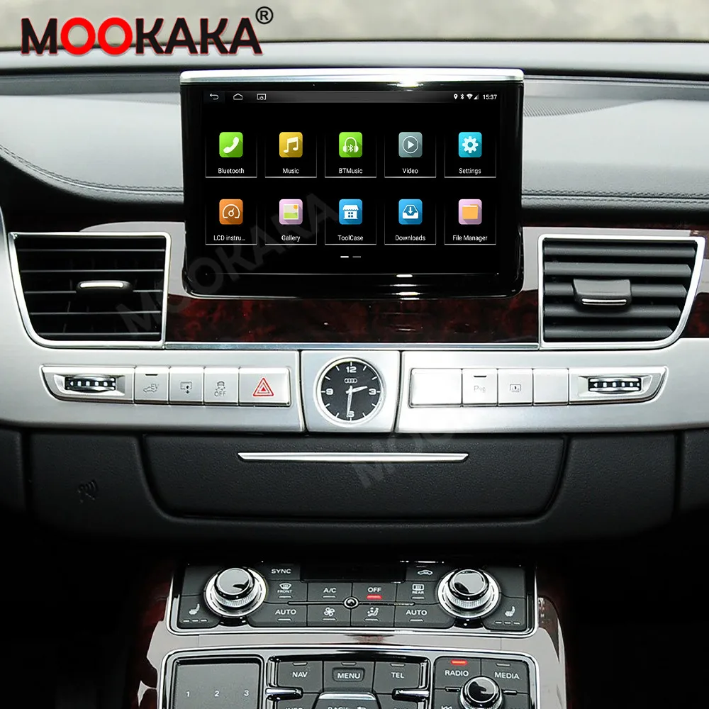 Android 13 Qualcomm 12 GB + 256 GB Auto-Player GPS-Radio für Audi A8 2011 2012 2013-2017 GPS-Navigation Stereo DSP Audio Android Auto