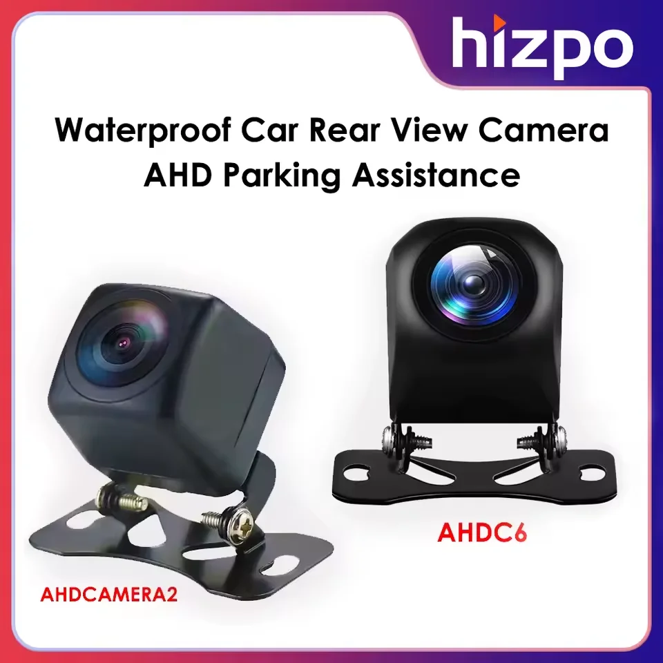 Hizpo 720p 1080p ahd Rückfahr kamera ° ° ° Weitwinkel wasserdichte Nachtsicht Universal Reverse Parking Assistance Image