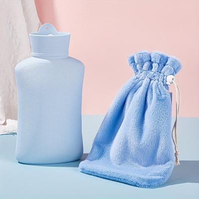 TEMU Microwaveable Silicone Hot Water Bottle With Cover, 1.1l 1100ml Bpa Free, Hot Water Bag, Hot Compress And Heat Therapy, Gift For Women Children Elderly