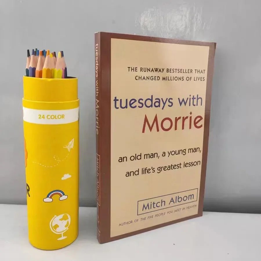 Diedays With Morrie Life's Greatest Lesson Book von Mitch Albom The Meaning of Life Englisch-Lesebücher für Erwachsene Image