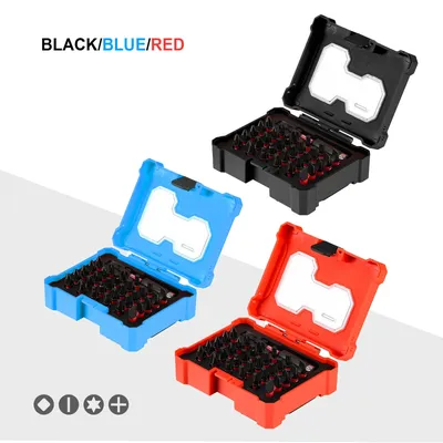 GEINXURN 1 Zoll Impact Insert Bit, S2 Steel Impact Magnetic Power Bit mit 3 Zoll Impact Bit Holder und Box