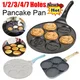 Padella per Pancake padella antiaderente per uova fritte 4 fori 7 fori padella per Pancake Maker per uova da colazione utensili da cucina padella per hamburger