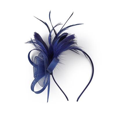 Headdress Tulle Feather Wedding Tea Party Cocktail Elegant Vintage Cute With Feather Headpiece Headwear