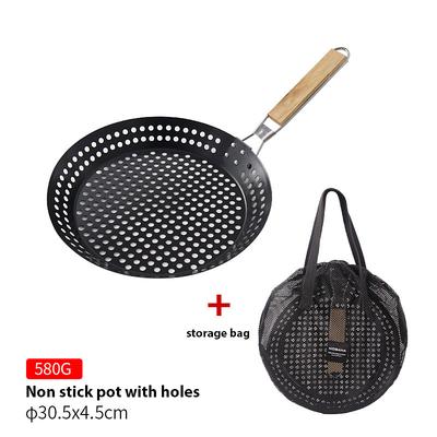 9-Inch Folding Camping Frying Pan - Non-Stick Aluminum Cookware for Outdoor Cooking - Lightweight, Compact Easy to Clean