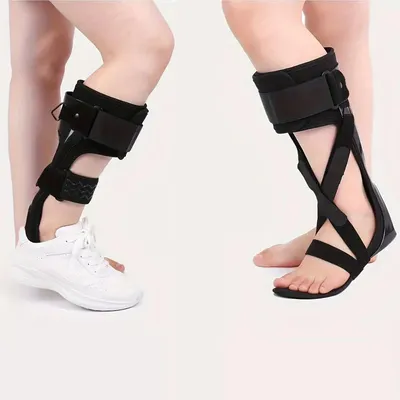 Adjustable AFO Foot Drop Support Brace-Medical Ankle Foot Orthosis-for Men & Women Stroke, MS,