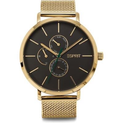 Esprit Herrenuhr Edelstahl gelbgold Herren Image