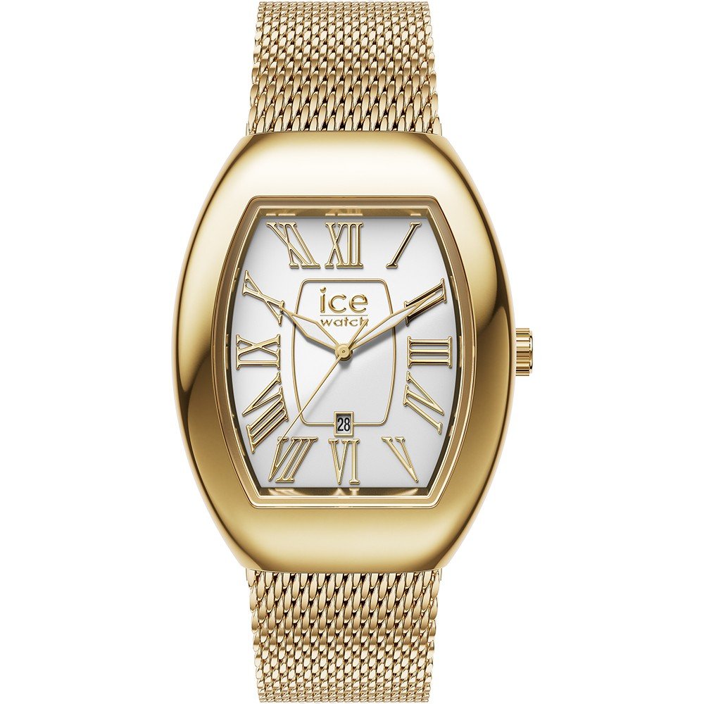 Ice-watch Ice Watch Ice Boliday - Dome - Metal Mesh - White Gd Womens Gold 024487 Stainless Steel - One Size