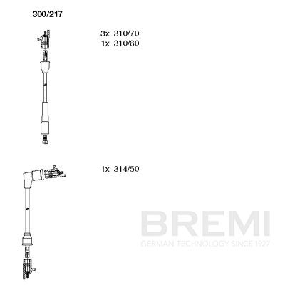 BREMI Zündleitungssatz 300/217 Universal Image