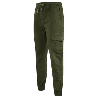 Trousers Lance Stretch Cotton Cuffed Multi-Pocket Cargo Jogger Pants in Grape Leaf / L/34 - Tokyo Laundry