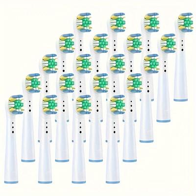 TEMU 20pcs Soft Replacement Toothbrush Heads For Oral B - Compatible With Multiple Models, , Enhances Oral Care