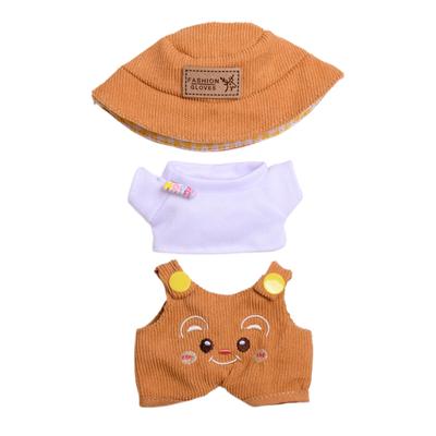 TEMU 17cm Mini Plush Doll's Clothes Outfit Accessories For Labubu Clothes Time Doll Clothes