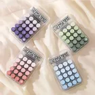 Widescreen Transparent Electronic Calculator 10 Digits Display Creative Transparent Pretty Calculators Colorful Portable