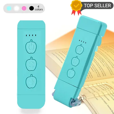 Mini Light Reading Clip Book Light With Timer Rechargeable Clip-on Bookmark Book Light Led Read Light Portable Bedside Desk Lamp