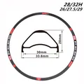 Nouveau jante vtt VTT 26/27, 5/29 pouces jante en alliage d'aluminium double couche frein à disque 28/32 trous jante Tubeless largeur extérieure 33.6mm
