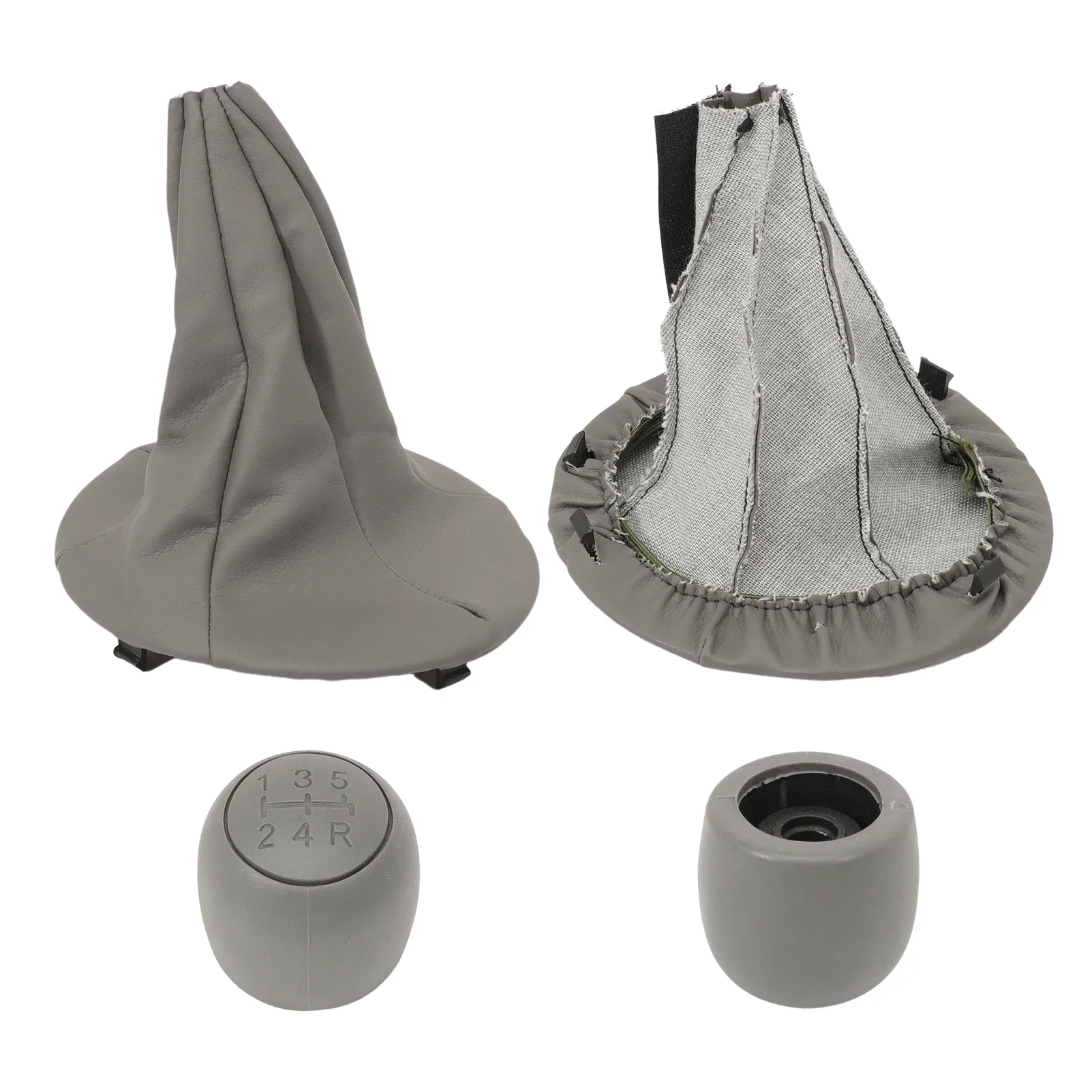 Pommeau de levier de vitesse à 5 vitesses, couvercle de botte pour Fiat Panda 169 2 série 2003-2012 Fiat 500/500C 2 série 2007-2013