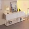 Armoire de rangement buffets armoire étagère Module modulaire bricolage meuble TV meubles de salon cadre Vintage en acier inoxydable