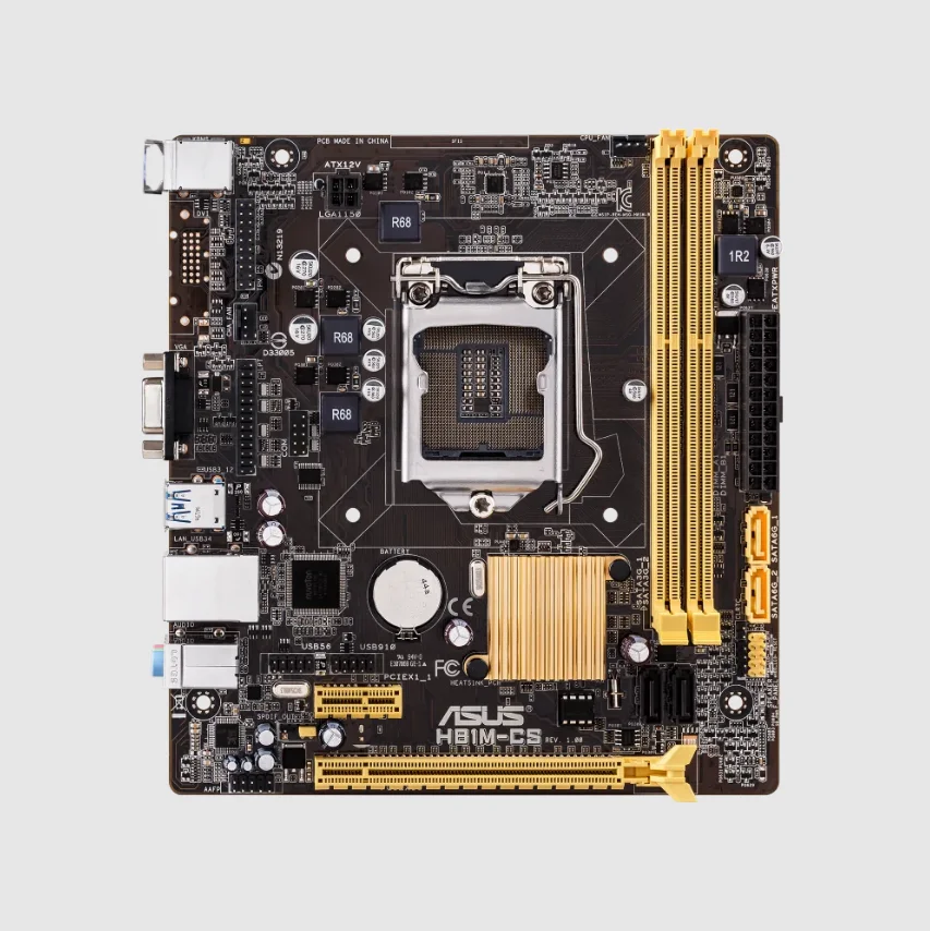ASUS H81M-CS carte mère LGA 1150 prise en charge i7-4790K i7-4770K i5-4690K i5-4670K i3-4130 CPU 2xDDR3 1600MHz carte mère mATX