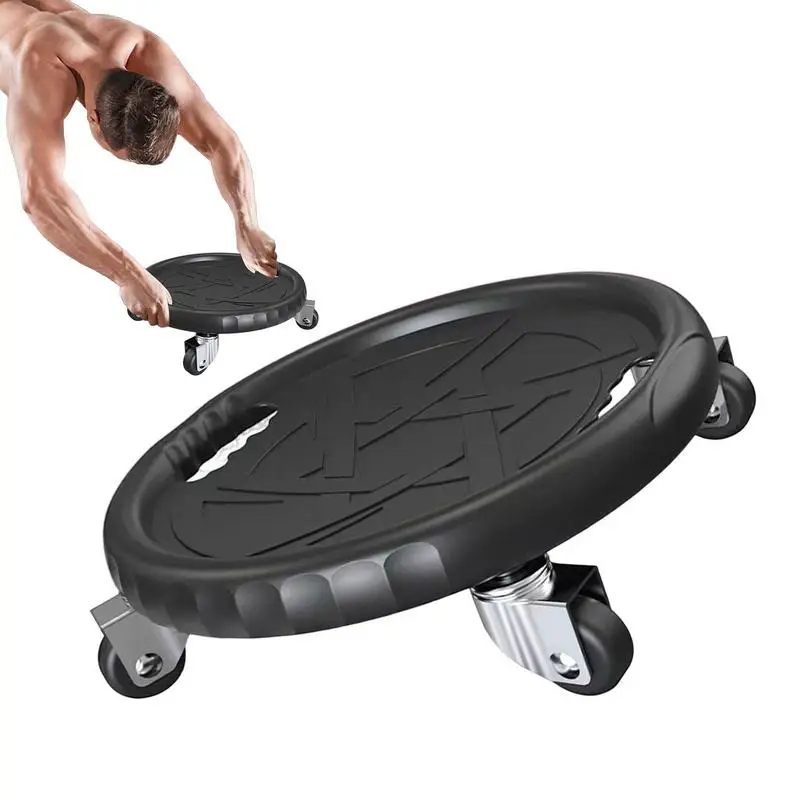 Roues abdominaux d'entraînement silencieuses, avec poignée, charge de 150kg, équipement de Sport pour outil d'entraînement de force en salle de sport