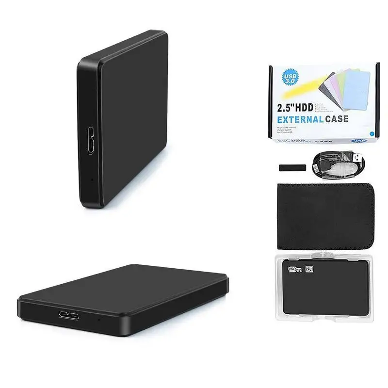 Boîtier de disque dur externe SSD haute vitesse, boîtier de disque dur, boîtier de disque dur externe, SSD 2,5 ", disque dur USB 3.0
