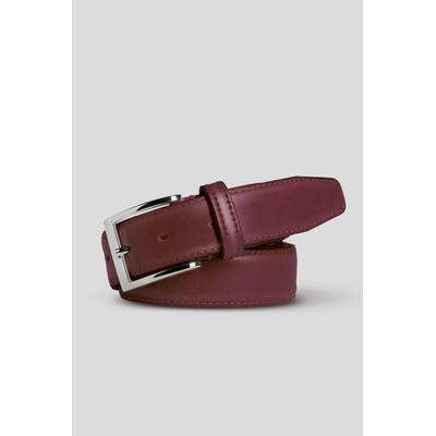 Ledergürtel MEYER "Gürtel", Damen, Gr. 100cm, rot (bordeaux), Baumwolle, unifarben, casual, Gürtel, aus hochwertigen Rindleder Image