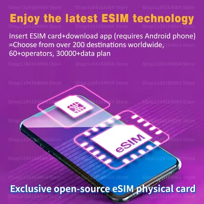 Open Source ESIM Physical Card EasyEUICC Unlimited Write Storing 15 Phone Numbers for IPhone and