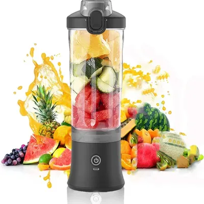 New Portable Blender 600ML Electric Juicer Fruit Mixers 4000mAh USB Rejected Smoothie Mini Blender