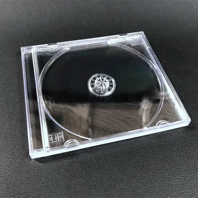 Transparent Plastic Single Piece CD Case Thickened DVD Disc Box Storage Organizer Box Album Cases