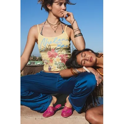 UO Cheeno Bay Cami - Yellow M at Urban Outfitters